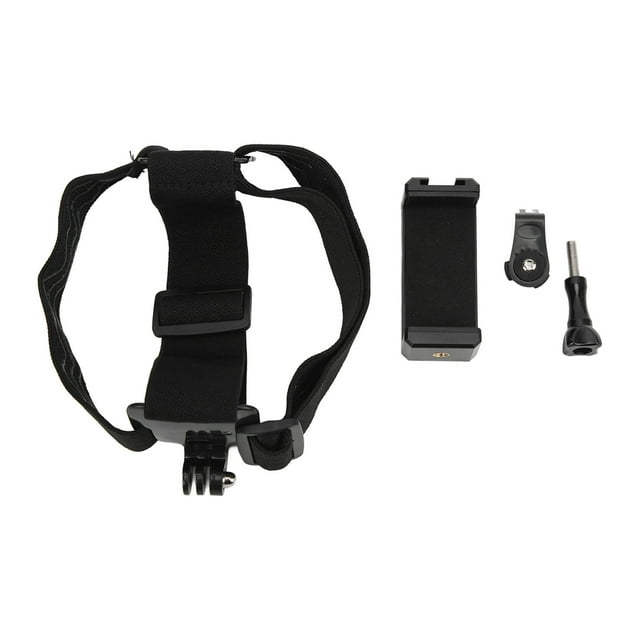 Head Camera Mount, Camera Head Strap Multipurpose Easy To Fix Black For Action Camera