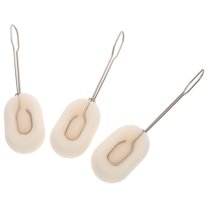 unbranded 3 Pcs Fruit Handmade Beaded Material Wash Gargle Cup Cleaning Brush Sponge