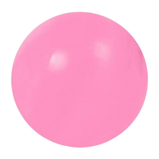 Juguete antiestrés de EVA, pelota pegajosa, pelotas sensoriales blandas, juguetes antiestrés elásticos 6cm Rosa