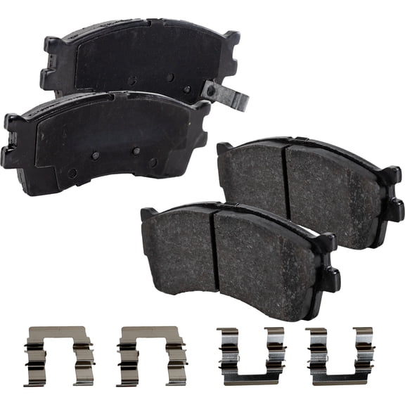 Brake Pad Set Compatible with 2003-2005 Kia Rio 2001-2004 Spectra 4Cyl 1.6L 1.8L Front