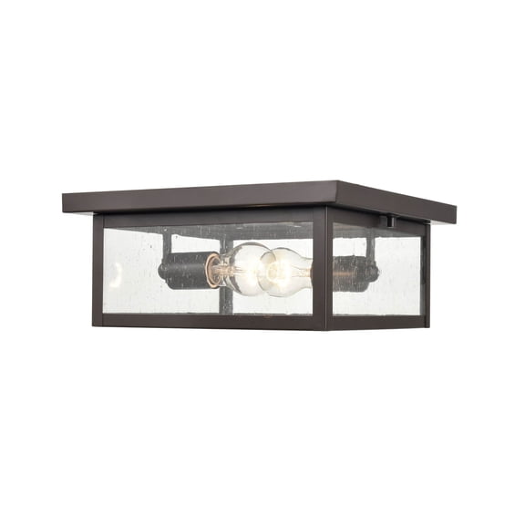 4122-PBZ Millennium Lighting Evanton - 2 Light Outdoor Flush Mount-5.25 Inch Tall and 12 Inch Wide-Powder Coated Bronze Finish