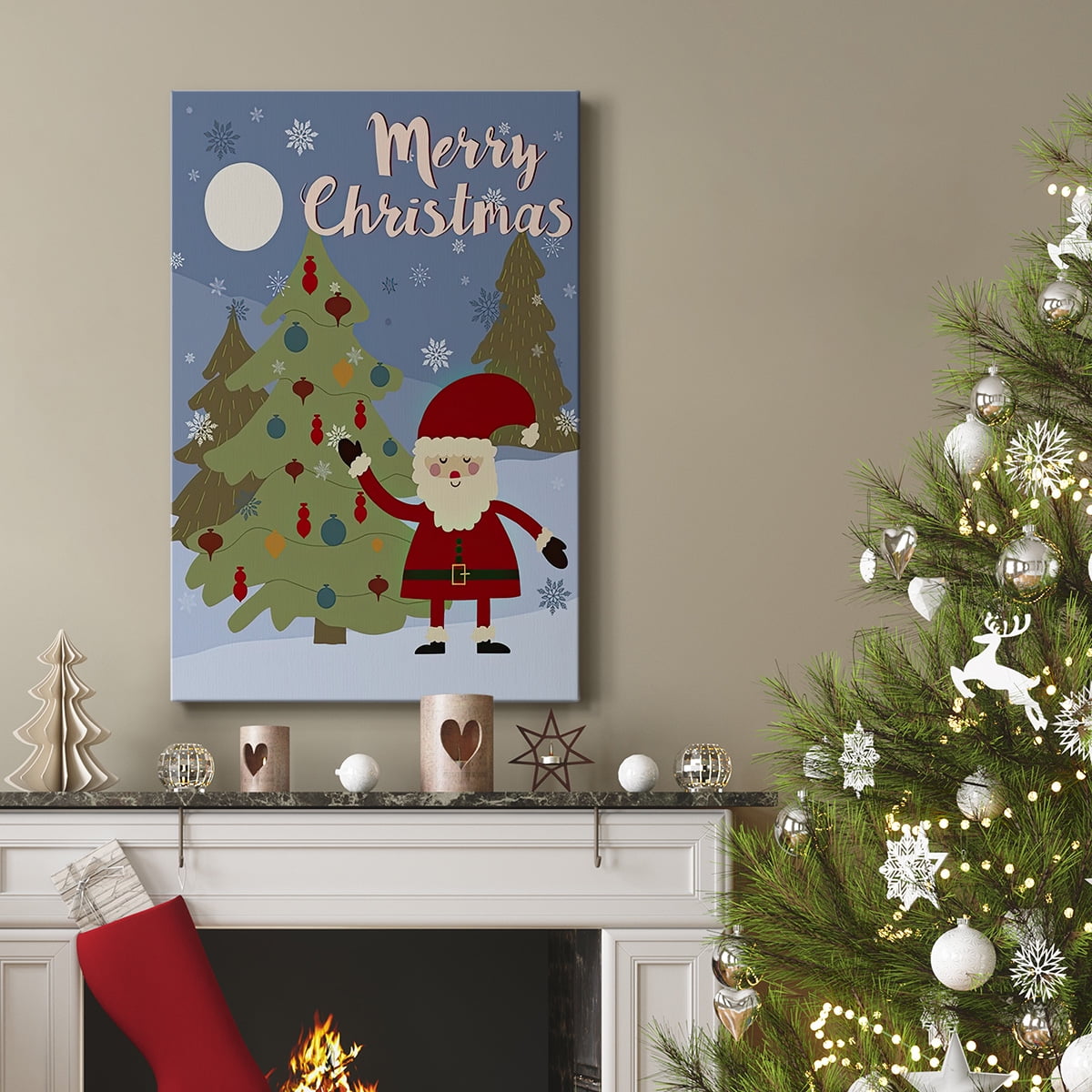 Winer Santa I- Gallery Wrapped Canvas