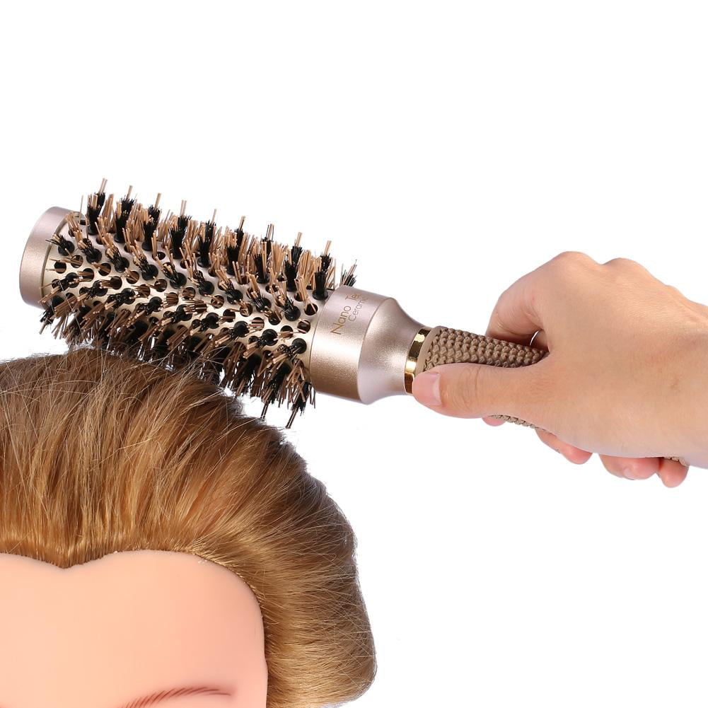 LYUMO 4 Sizes Healthy Salon Hairdressing Curling Hair Style Brushes Ceramic Iron Round Comb