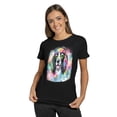 thumbnail image 2 of Hippie English Springer Spaniel Portrait Watercolor Tie-Dye Vintage Styles Shirt T-shirt Unisex Merch Springers Dog Lover Gifts - 00014, 2 of 6