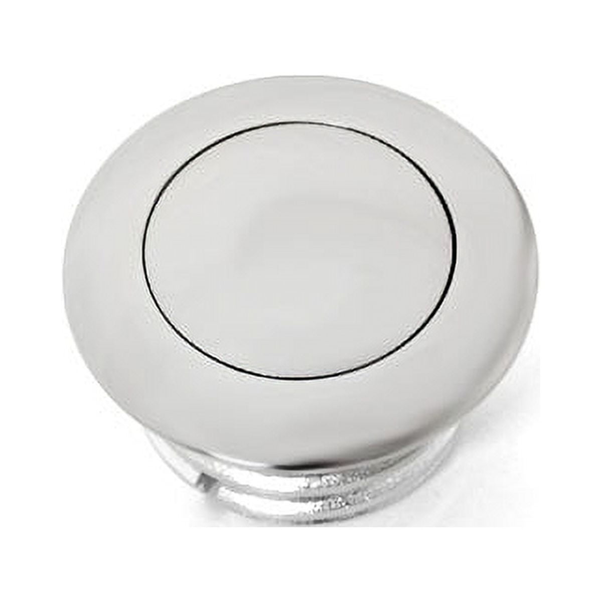 Krator Flush Chrome Pop Up Gas Cap Vented Fuel Tank Gas Compatible with Dyna Super Glide Sport FXDX 1999-2005