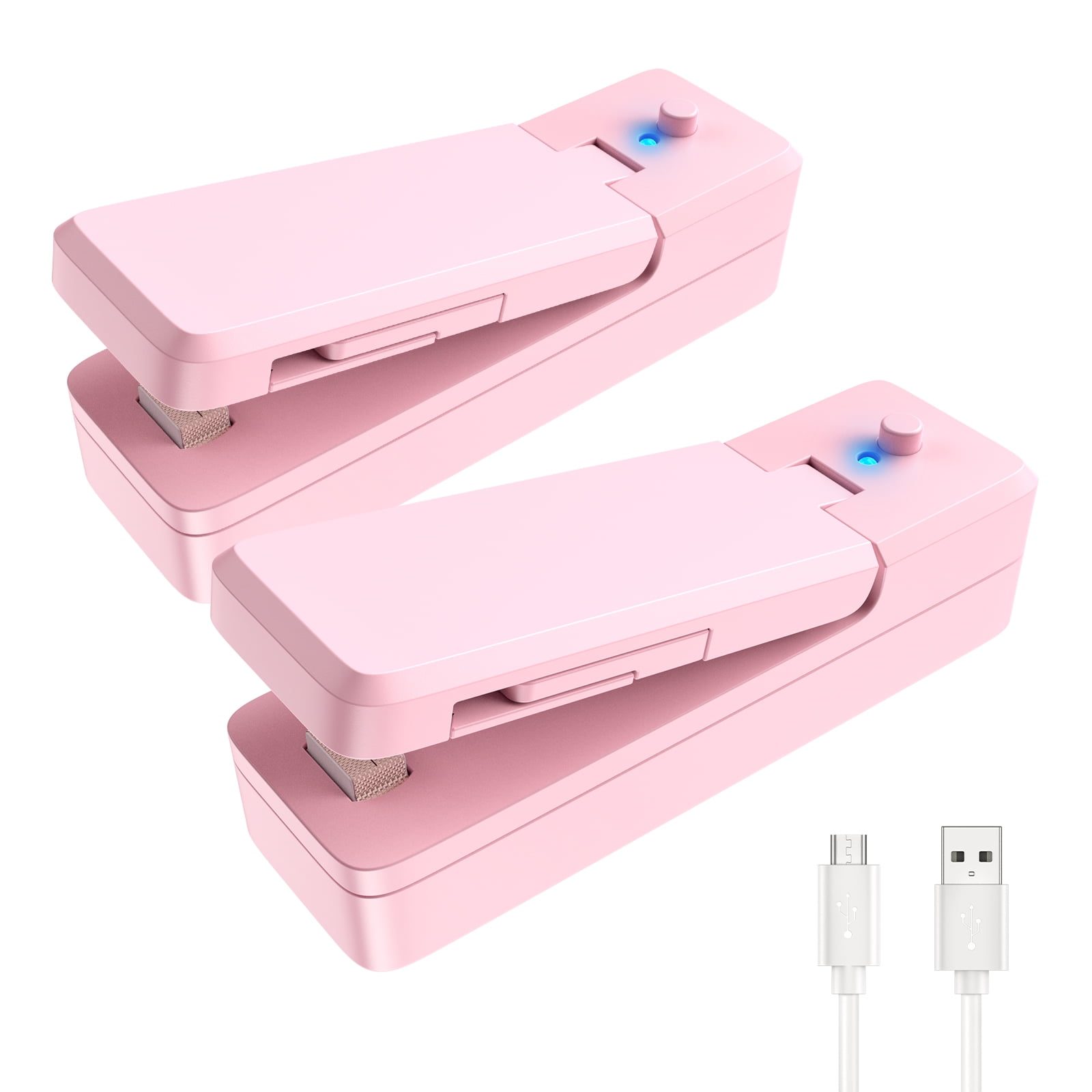 Mini Bag Sealer, AMIR Rechargeable Bag Heat Sealers 2 in 1 Sealer and