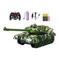 thumbnail image 3 of Tanque RC con sonido y luces con función de lanzamiento, simulación de recuerdo de fiesta, vehículo RC, juguetes, modelo de tanque para niños, adultos Verde, 3 of 8