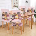 thumbnail image 2 of Yayeee 2 Pack Dining Chair Covers Stretch Parson Chairs Slipcovers Seat Protector, Watercolor Jam, 2 of 6