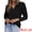 Black, variant on DARING DIVA Women's Winter Sweater Polo Collar Shirts Tops XS Brick Red