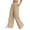 A-Khaki, variant on Womens Casual Palazzo Pants Solid Color Baggy Wide Leg Pants With Pockets Ladies Autumn Everyday Trousers,M