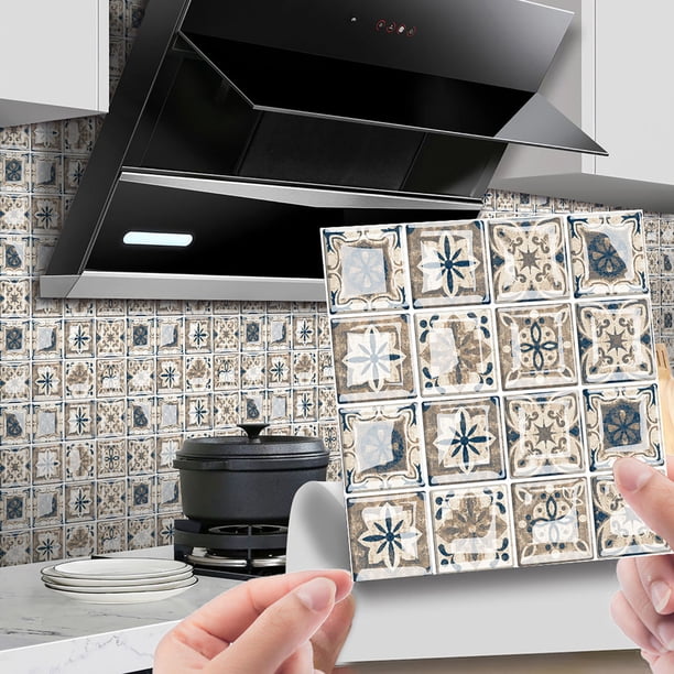 XWSHYW Pegatinas de Pared 10 Pegatinas de Azulejos de Cristal para Pared Autoadhesivas