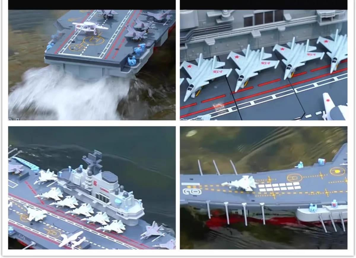 2.4G 1:438 Radio control Military Battleship Rc amphibious assault ship Warship model toys