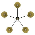 thumbnail image 5 of Hunter - Grove Isle 5-light Matte Black, Extra Large Chandelier, Dimmable, Modern Style, Pharmacy Shaped, for Bedrooms, Dining, Living Rooms - 19195, 5 of 8