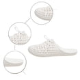 thumbnail image 4 of Women Breathable Slip on Clogs Perforated Closed Toe Beach Sandals Outdoor Walking PVC Upper Rubber Sole Round Toe 2cm Flat Heel All Season Daily Wear, 4 of 8