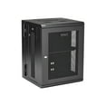 thumbnail image 3 of StarTech.com 15U 19 Pouces Wall Mount Network Cabinet, 16 Pouces Deep Hinged Locking IT Network Switch Depth Enclosure, Assembled Vented Computer Equipment Data Rack with Shelf & Flexible Side Panels 15U Vented Cabinet 15 Pouces - - Armoire - 4 Poteaux - Montable au Mur - Noir - 15U - 16 Pouces, 3 of 8