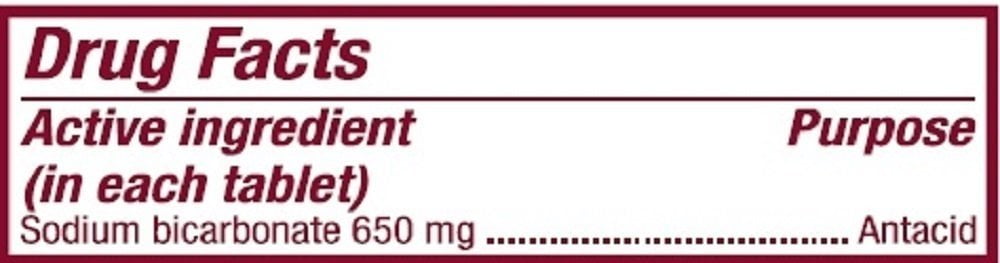 Sodium Bicarbonate Antacid Tablets, 650 mg, 1000 Count