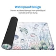 thumbnail image 3 of Rateoe Sea Animals Print Mouse Pad - Extended Large Gaming Mousepad,Non-Slip Stitched Edge,16x29.5 Inch, 3 of 8