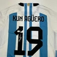 thumbnail image 2 of Autographed/Signed Sergio Kun Aguero Argentina Blue Soccer Futbol Jersey Beckett BAS COA, 2 of 4