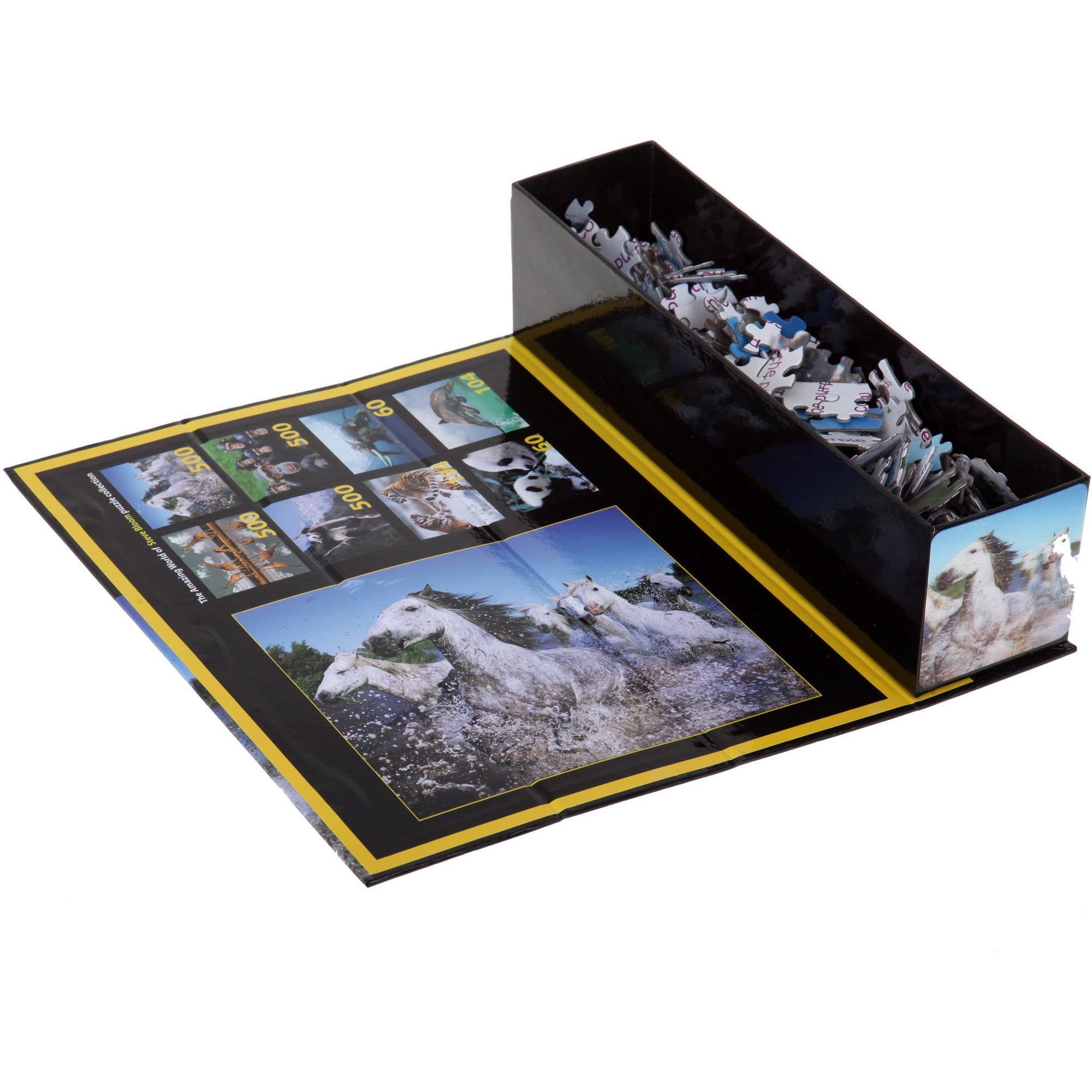 Lenticular White Horses