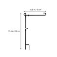 thumbnail image 4 of Metal Garden Flag Pole Stand Holder Yard Banner Bracket Post for Outdoor Decorations and Party Flagpoles Welcome Display, 4 of 6
