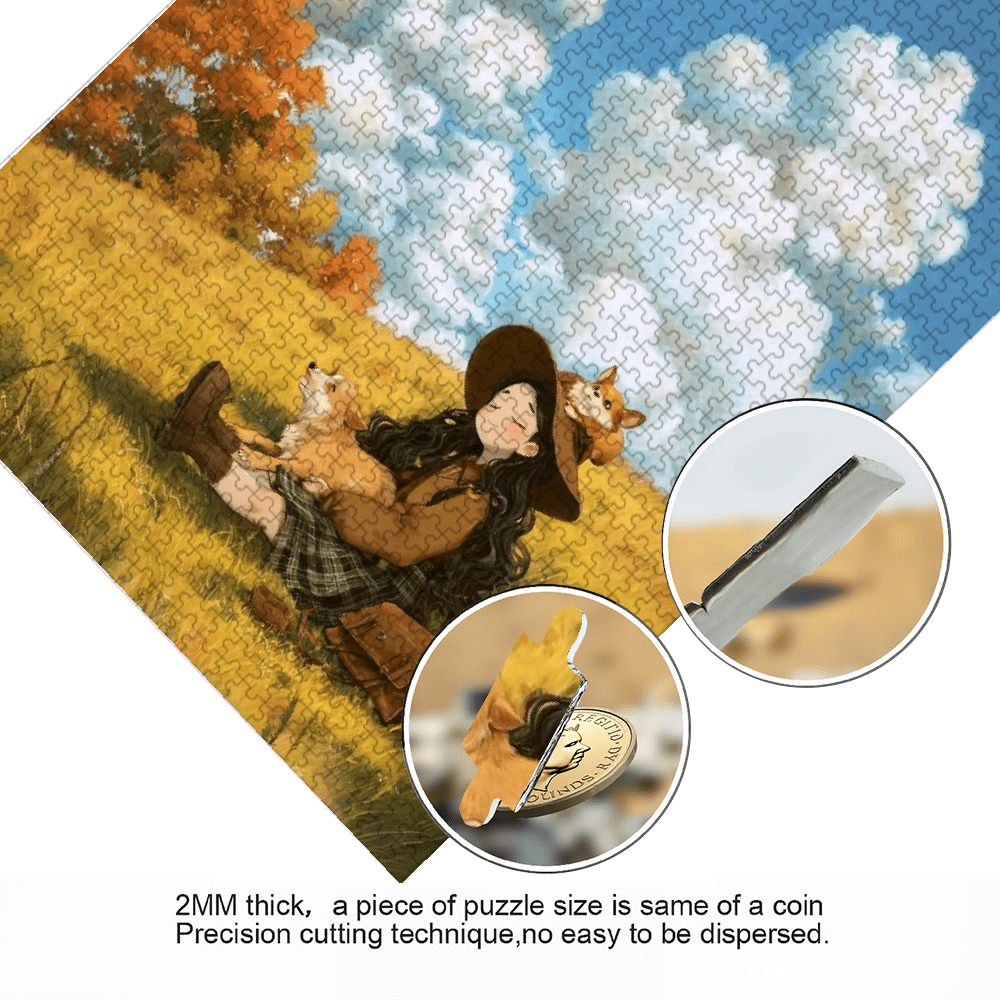 A Box of (1000pcs) Adult Puzzles, Character Landscape Theme, High Difficulty, Suitable for Adults, Family Entertainment.29.4*19.6 in