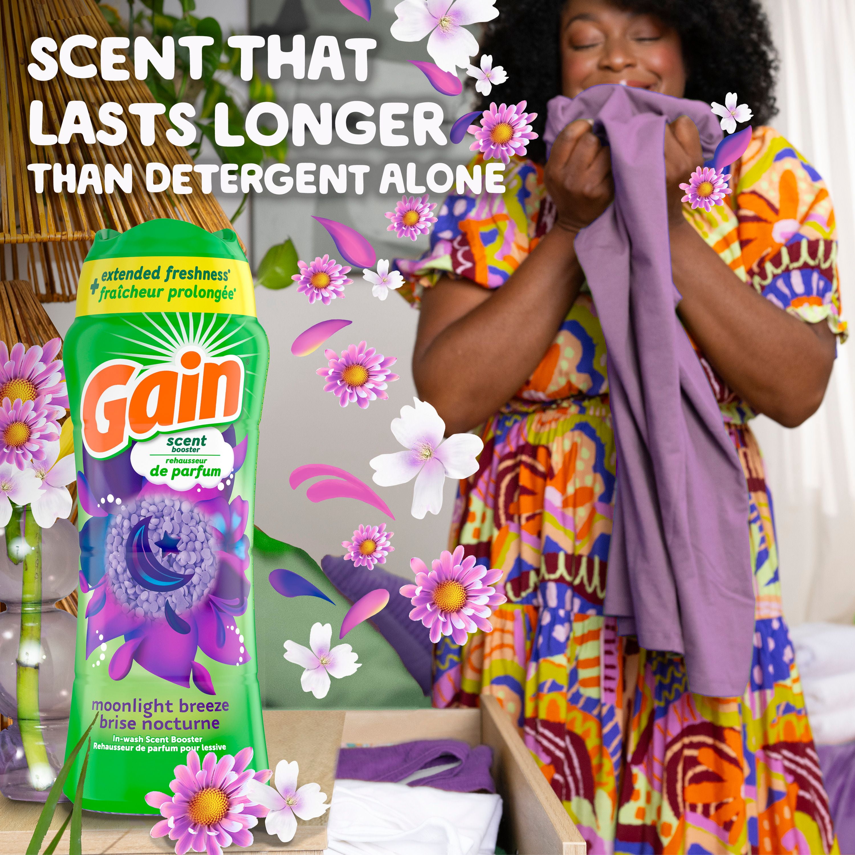 In-Wash Laundry Scent Booster, Moonlight Breeze Scent, 853G