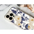 thumbnail image 2 of Mundaze - Case for Apple iPhone 14 Pro Max Slim Shockproof Hard Shell Soft TPU Heavy Duty Protective Phone Cover - Blue White Floral, 2 of 5