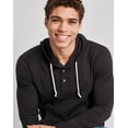 thumbnail image 5 of Hanes Men's Originals Hoodie Lightweight Hooded Sweatshirt Henley Collar Sizes S-3XL, 5 of 9
