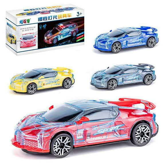 LED Light Car Toy Funny Battery Powered Police Car Toy Racing Model Car for Kids