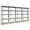 Brown Board+ Grey Frame, variant on Costway 4PCS 5-Tier Metal Storage Shelves 60''Adjustable Shelves Silver