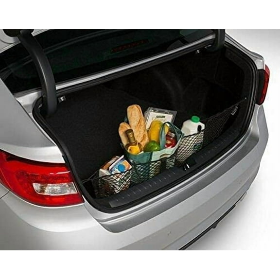 EACCESSORIES EA Rear Trunk Organizer Cargo Net for Hyundai Sonata 2015-2019 – Envelope Style Cargo Net for Hybrid Sedan – Premium Mesh Elastic Car Trunk Organizer – Compatible with Hyundai Sonata