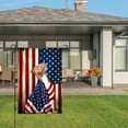 thumbnail image 3 of Amhnf American Flag Pitbull Dog Garden Flag For Home Outdoor Garden Yard Decor 12x18 inch, 3 of 5