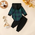 thumbnail image 6 of Curenmufel Baby Boy Outfits Newborn Baby Boy Girl Clothes Ribbed Knitted Long Sleeve Romper Pants Solid Cotton Infant Fall Winter Outfits 2Pcs 0 3 6 9 12 18 24 Months (Dark Green,0-3 Months), 6 of 7