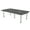 Asian Night w/Silver Base with Electric, variant on 7' Arc Rectangle Conference Room Table Power And Data Silver Post Legs