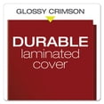 thumbnail image 4 of Oxford High Gloss Laminated Paperboard Folder, 100-Sheet Capacity, 11 x 8.5, Crimson, 25/Box (51718), 4 of 6