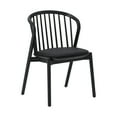 thumbnail image 2 of Pasadena Echo 6 Piece Round Dining Set with Buffet in Black Oak Finish with Faux Leather, 2 of 9
