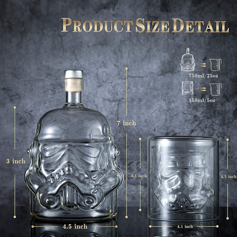 I love Star Wars - MINGYALL Transparent Creative Whiskey Decanter