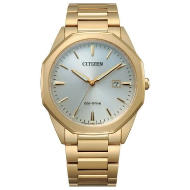Citizen Eco-Drive Octagon Silver Dial Men Watch BM7492-57A