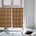 thumbnail image 4 of Cowboy Christmas Kitchen Curtain 2 Panels Curtains 54 Inch Length, Western Brown Cactus Xmas Sage Green Curtains Rod Pocket Curtains Window Drapes Treatment Window Cafe Curtains, 4 of 5