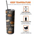 thumbnail image 6 of 20oz Patterned Pumpkins Halloween Pattern Skinny Tumblers Stainless Steel Tumbler with Lid and Straw,Vacuum Insulated Double Wall Travel Tumbler Cups with Cleaning Brush for Coffee,Tea, 6 of 6