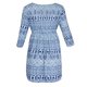 thumbnail image 5 of Summer Beach T-shirt Dress Maxi Playa Estampado Floral Suave Transpirable Ropa de Mujer Linda - Azul, 3XL 3XL Magideal Summer Beach T-shirt Dress, 5 of 7
