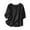 Black, variant on Floral Embroidered Cotton Linen Shirts for Women Summer 3/4 Sleeve Gauze Boho Tops Ladies Dressy Casual Loose Blouses Pink M