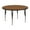 Oak, variant on Flash Furniture 48'' Round Grey Thermal Laminate Activity Table - Height Adjustable Short Legs
