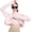 Pink, variant on Women's UPF Cooling Shawl, Neck Sun Protection Shawl Breathable Arm Sleeve Sun Cape for Outdoor Beach