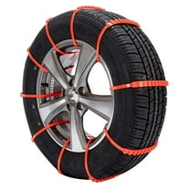 EQCOTWEA 10pcs Universal Tire Snow Chains Muddy Anti-Skid Emergency Winter Driving for Car Truck SUV