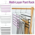 thumbnail image 1 of XWSHYW Ganchos para Adornos Perchero de Espuma Multicapa para Pantalones, con Espacio para Colgar Pantalones de Cinco Capas, Sin Dejar Rastro, 1 of 5