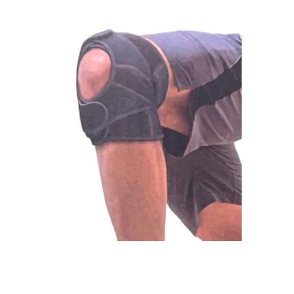 Finelife Compression Open Patella Knee Support- Unisex- Large Black