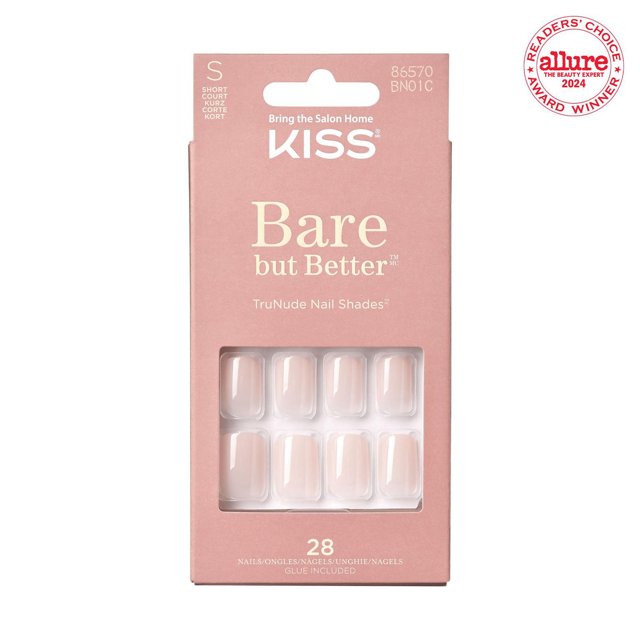 KISS Bare but Better Nails - Fake Nail, Short