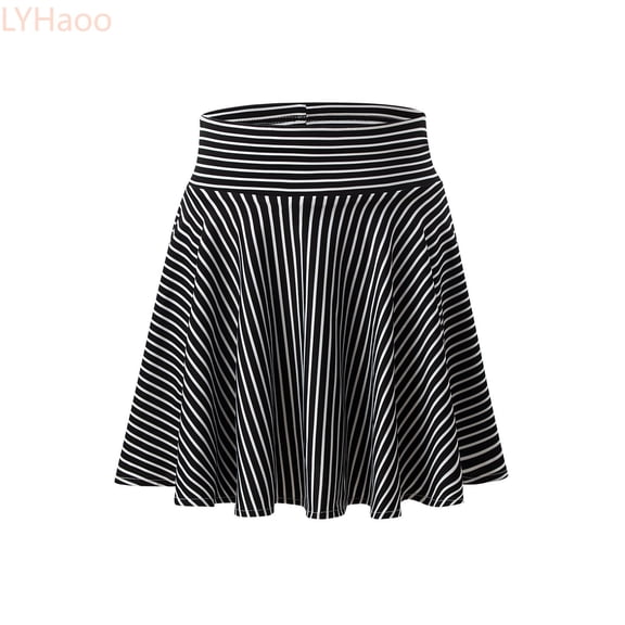 LYHaoo Children's Spring And Summer Stripes Skirt Pants With Running Tennis Pocket Sport Skirt Pants,Dresses for School Casual Sizes 3-4 Years Black