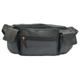 thumbnail image 2 of Marshal Extra Large Mens Womens Leather Fanny Pack Waist Pouch Travel Bag, 2 of 24